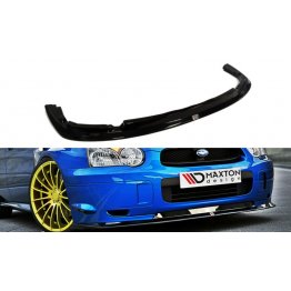 Накладка сплиттер на передний бампер на Subaru Impreza II WRX STI Blobeye